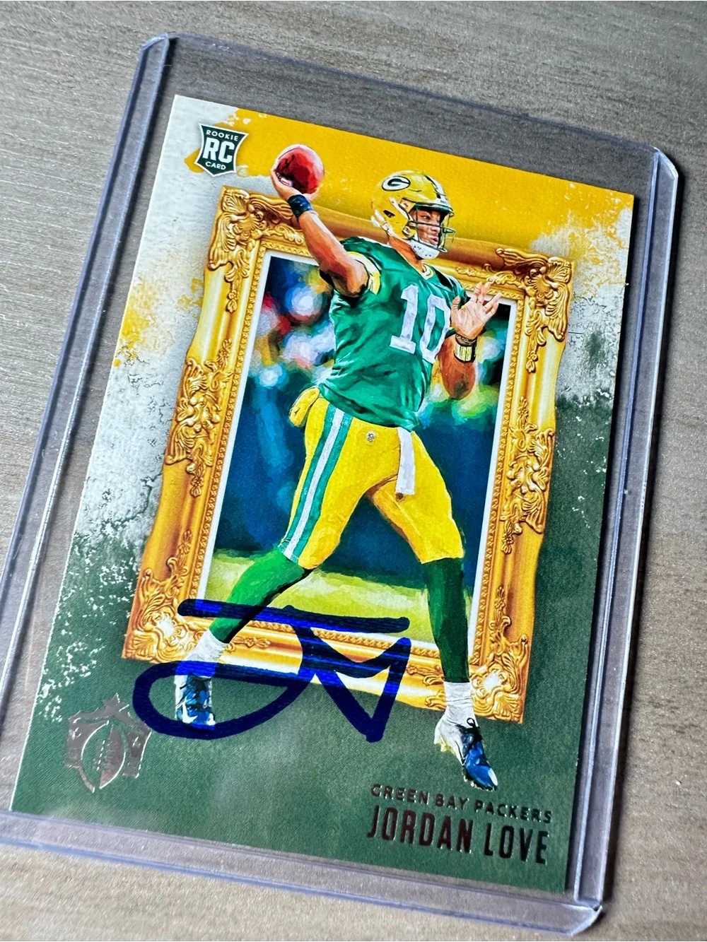 Jordan Love Signed Rookie Card. 2020 Panini #GK-4. Autograph. Green Bay Packers.